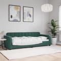 Miniatyrbillede 2 af 8: vidaXL daybed 80x200 cm velour mørkegrøn