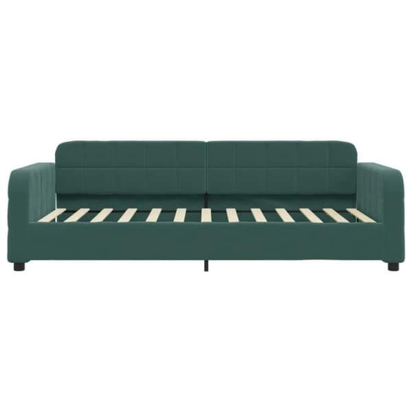 vidaXL Dagbädd mörkgrön 80x200 cm sammet