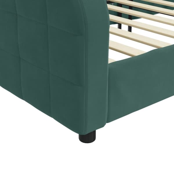 vidaXL Dagbädd mörkgrön 80x200 cm sammet