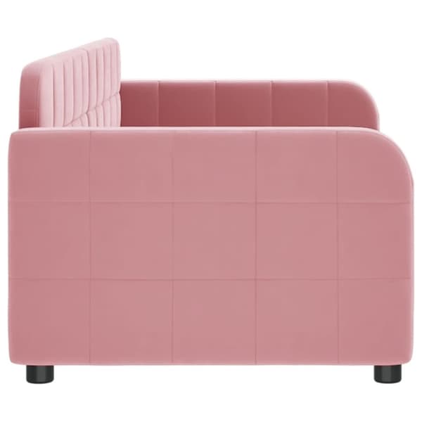 vidaXL Dagbädd rosa 80x200 cm sammet