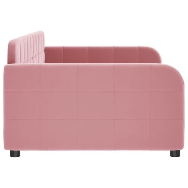 vidaXL Dagbädd rosa 90x200 cm sammet