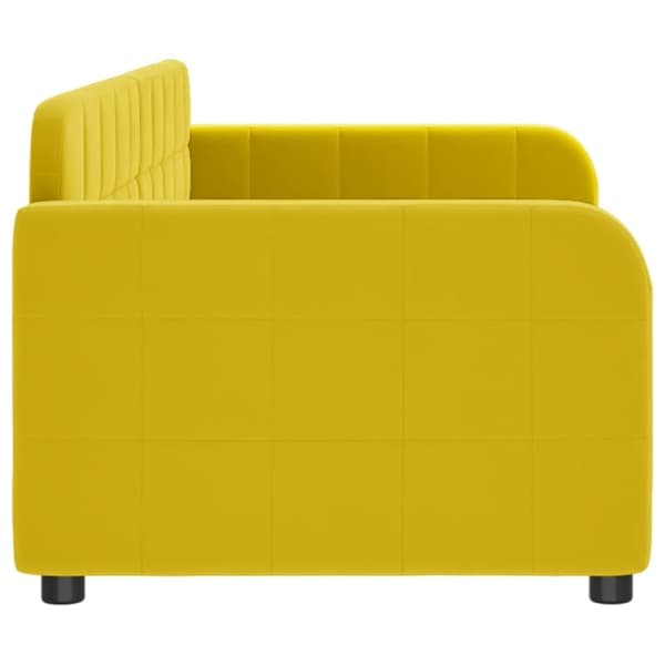 vidaXL Dagbädd gul 80x200 cm sammet
