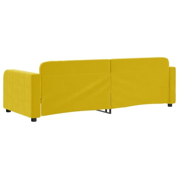 vidaXL Dagbädd gul 80x200 cm sammet