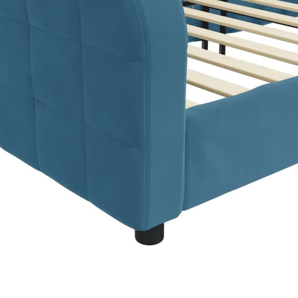 vidaXL daybed 80x200 cm velour blå