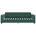 Miniatyrbillede 3 af 8: vidaXL daybed 100x200 cm velour mørkegrøn