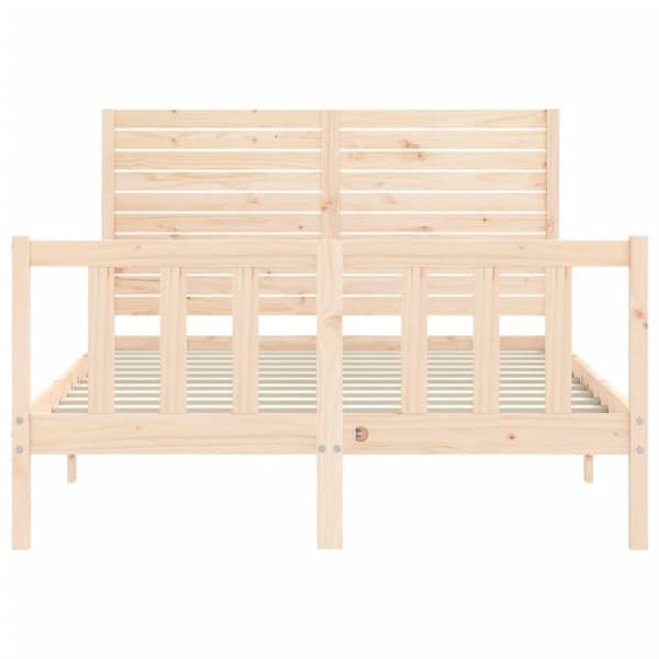 vidaXL Sengeramme uten madrass 140x200 cm heltre furu