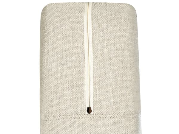 Kontinentalseng Beige Polstret Polyester med Krom Metalben 2 Personers 180 x 200 cm Komfortabel Quiltet To Mands Seng med Opbevaring