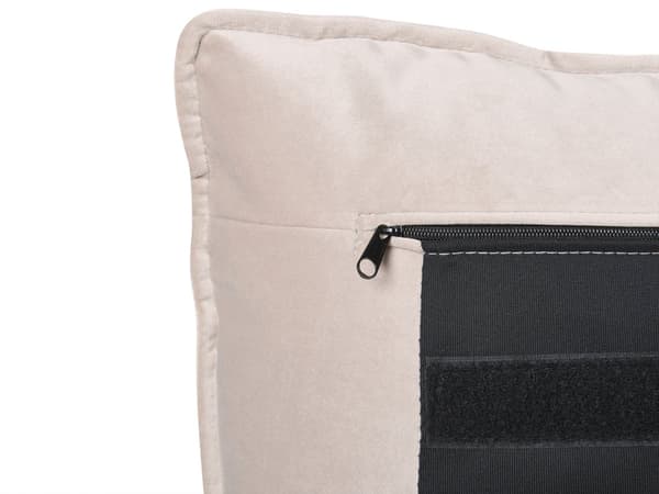 Seng med oppbevaring Fløyel Beige 160 x 200 cm Polstret sengeramme Sengegavl Oppbevaringsplass Soverom Moderne Skandinavisk
