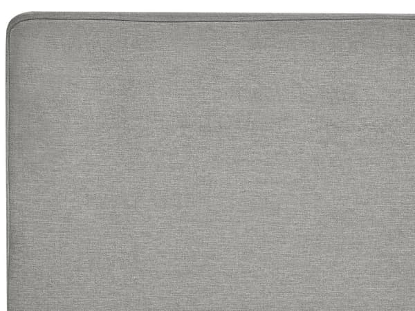 Jenkkisänky vaaleanharmaa 180 x 210 x 90 cm kangasverhoilu polyesteri pussijouset napitettu puu metalli vaneri