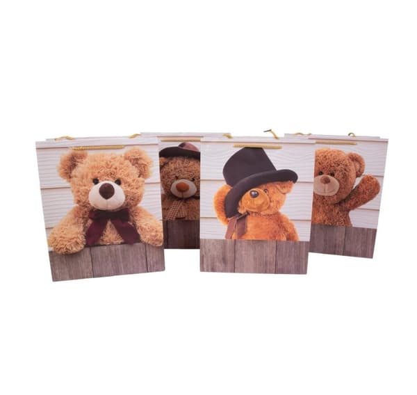 Gavepose TEDDY, 26x32x12cm, mix