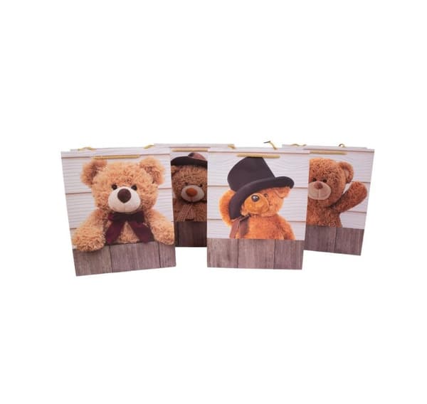 Gavepose TEDDY, 18x23x10cm, mix