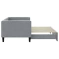 Miniatyrbillede 3 af 11: vidaXL daybed med udtræk 80x200 cm stof lysegrå