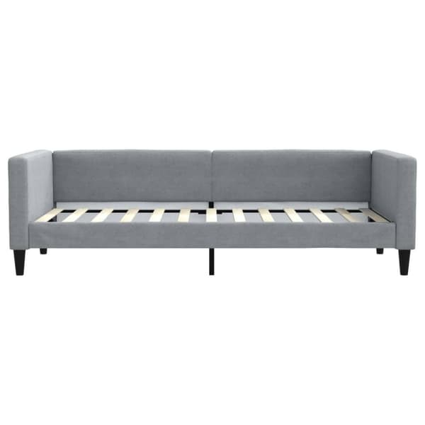 vidaXL daybed med udtræk 80x200 cm stof lysegrå