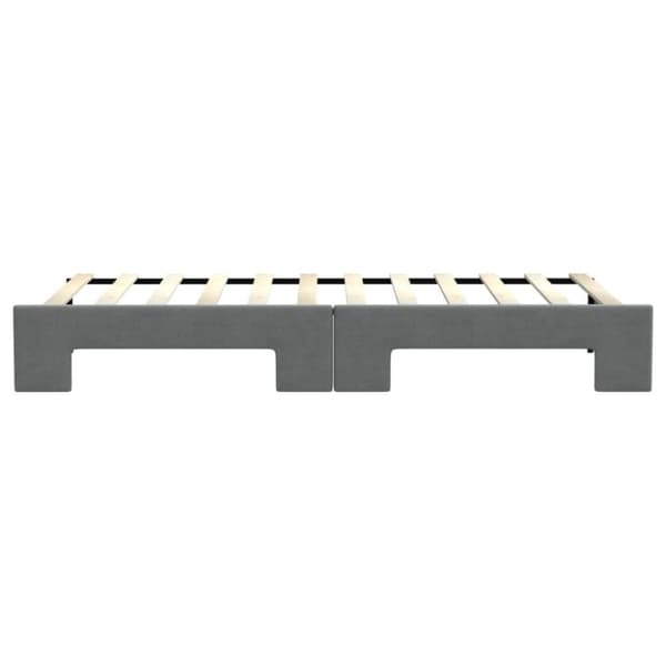 vidaXL daybed med udtræk 80x200 cm stof mørkegrå