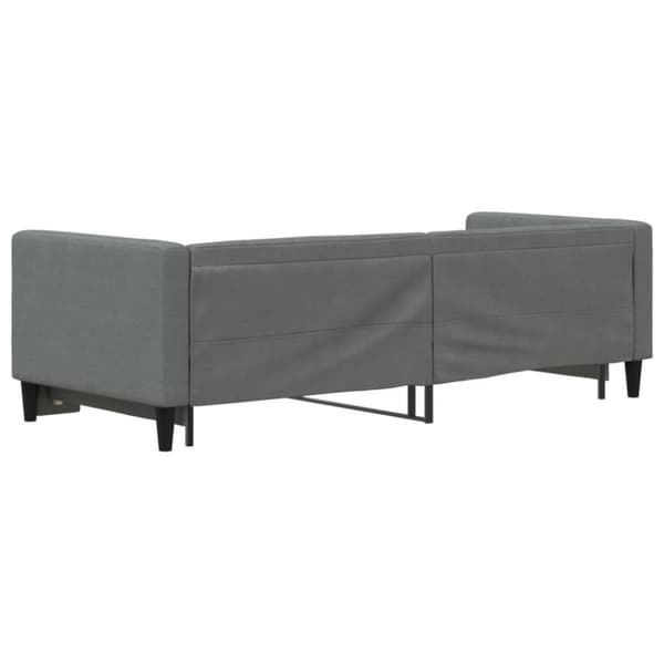 vidaXL Dagbädd utdragbar mörkgrå 80x200 cm tyg