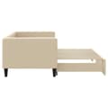 Miniatyrbillede 3 af 11: vidaXL daybed med udtræk 80x200 cm stof cremefarvet