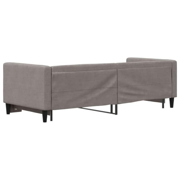 vidaXL daybed med udtræk 80x200 cm stof gråbrun