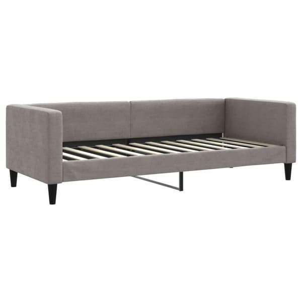 vidaXL daybed med udtræk 80x200 cm stof gråbrun