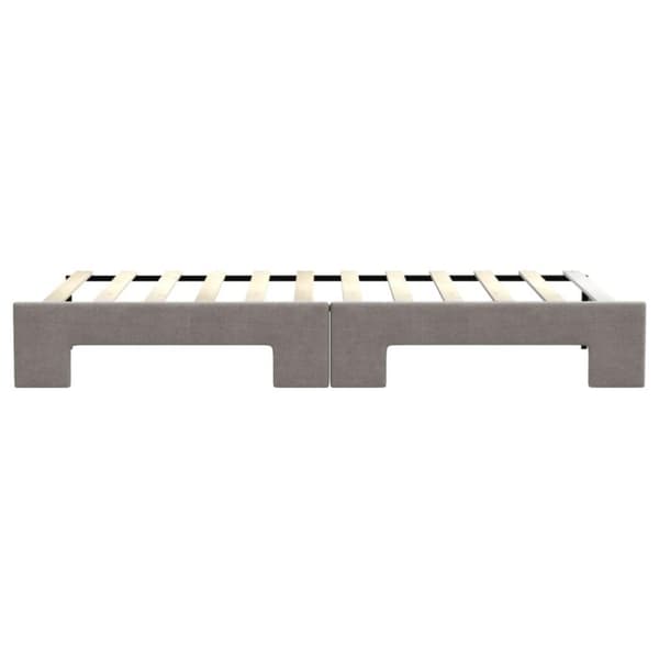 vidaXL daybed med udtræk 80x200 cm stof gråbrun