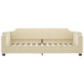 Miniatyrbillede 5 af 11: vidaXL daybed med udtræk 80x200 cm stof cremefarvet
