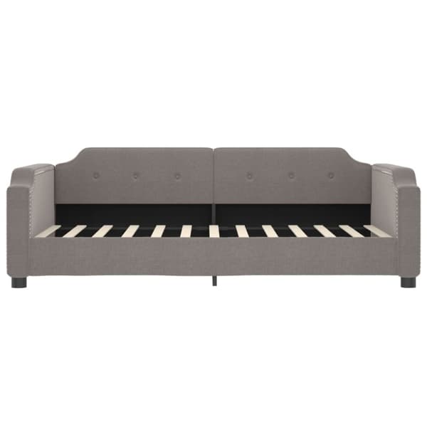 vidaXL Dagbädd utdragbar taupe 80x200 cm tyg