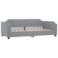 Miniatyrbillede 4 af 11: vidaXL daybed med udtræk og madras 80x200 cm stof lysegrå