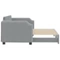Miniatyrbillede 3 af 11: vidaXL daybed med udtræk 80x200 cm stof lysegrå