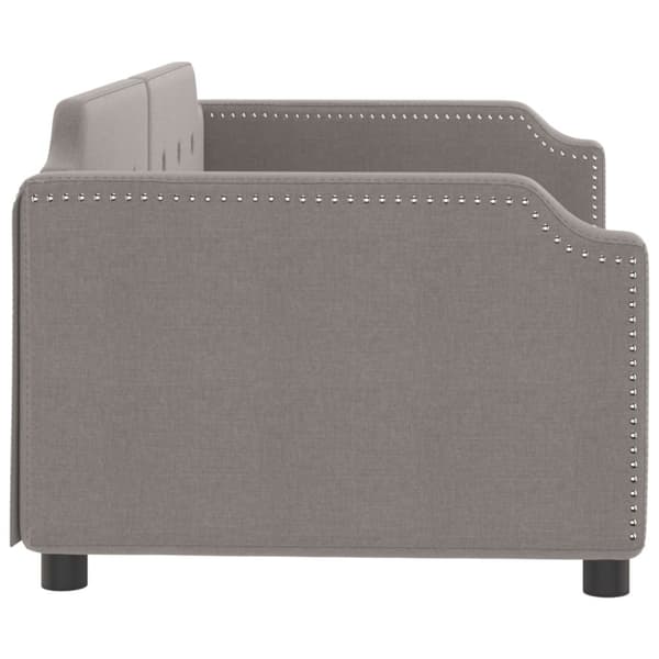 vidaXL Dagbädd taupe 90x200 cm tyg