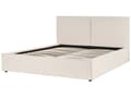 Miniatyrbillede 5 af 11: Beige polstret seng med opbevaring 180 x 200 cm med ramme og nakkestøtte moderne til soveværelset