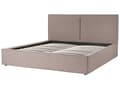 Miniatyrbillede 5 af 11: Beige grå polstret seng med opbevaring 180 x 200 cm med ramme og nakkestøtte moderne til soveværelset