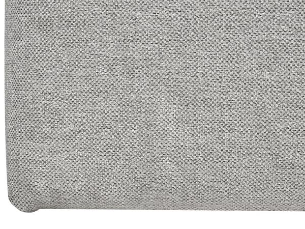 Divansäng med förvaring 160 x 200 cm Ljjusgrå klädsel med Bonell Resårmadrass