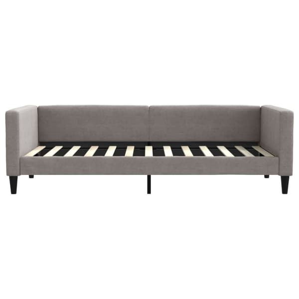 vidaXL Dagbädd med madrass taupe 90x200 cm tyg