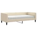 Miniatyrbillede 3 af 11: vidaXL daybed med madras 90x200 cm stof cremefarvet
