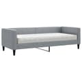 Miniatyrbillede 3 af 11: vidaXL daybed med madras 80x200 cm stof lysegrå