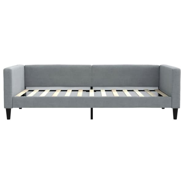 vidaXL daybed med madras 100x200 cm stof lysegrå