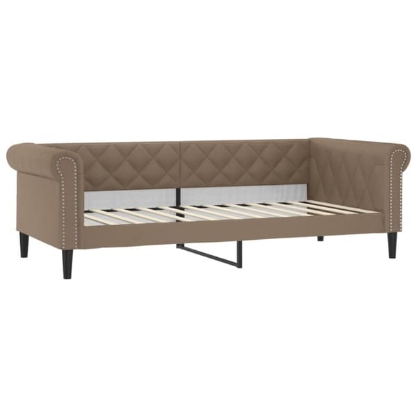 vidaXL Dagbädd cappuccino 90x200 cm konstläder