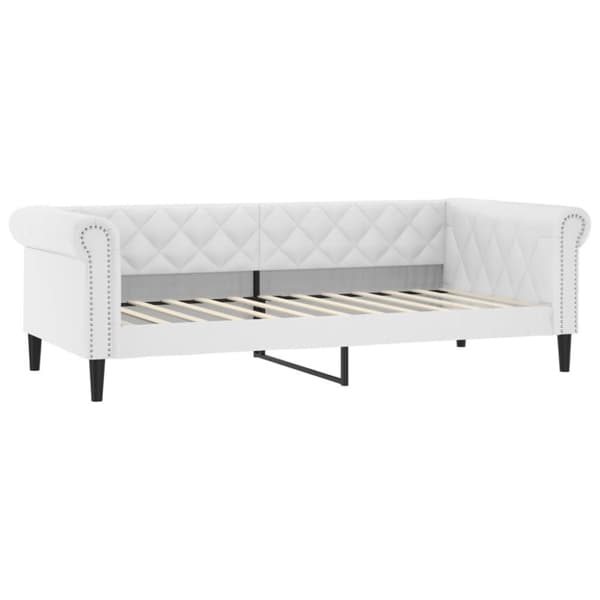 vidaXL Dagbädd vit 100x200 cm konstläder