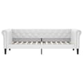 Miniatyrbillede 3 af 8: vidaXL daybed 100x200 cm kunstlæder hvid