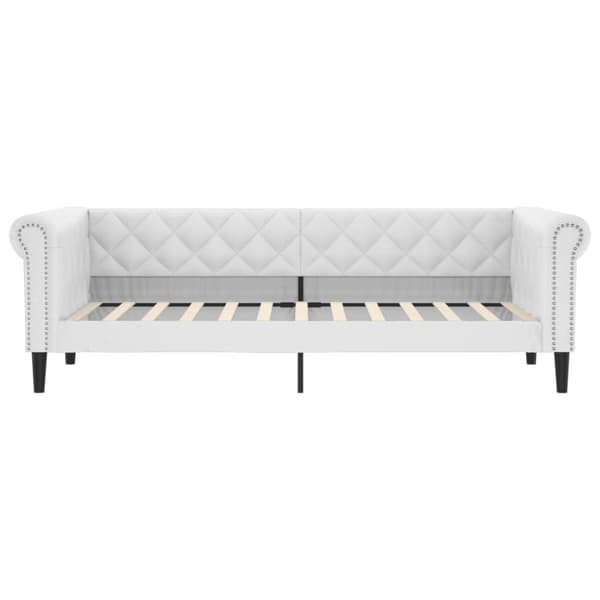 vidaXL daybed 100x200 cm kunstlæder hvid