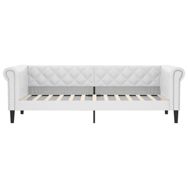 vidaXL daybed 90x200 cm kunstlæder hvid