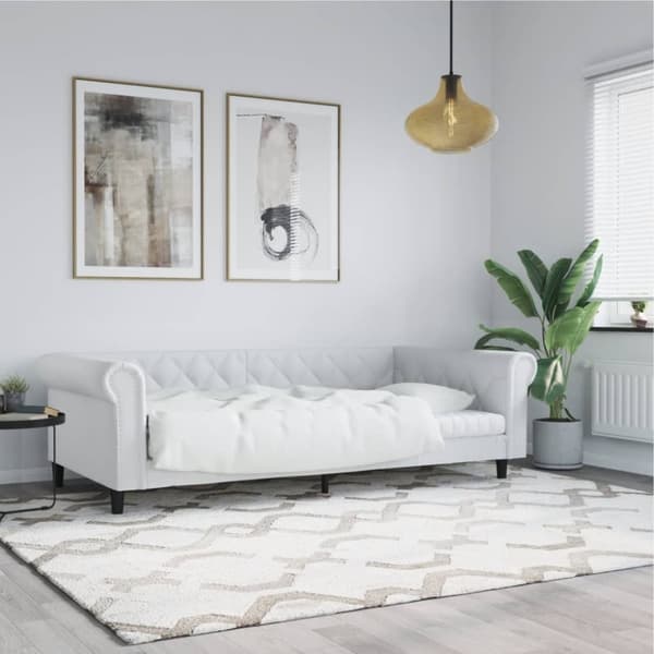 vidaXL daybed 90x200 cm kunstlæder hvid