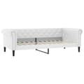 Miniatyrbillede 1 af 8: vidaXL daybed 90x200 cm kunstlæder hvid