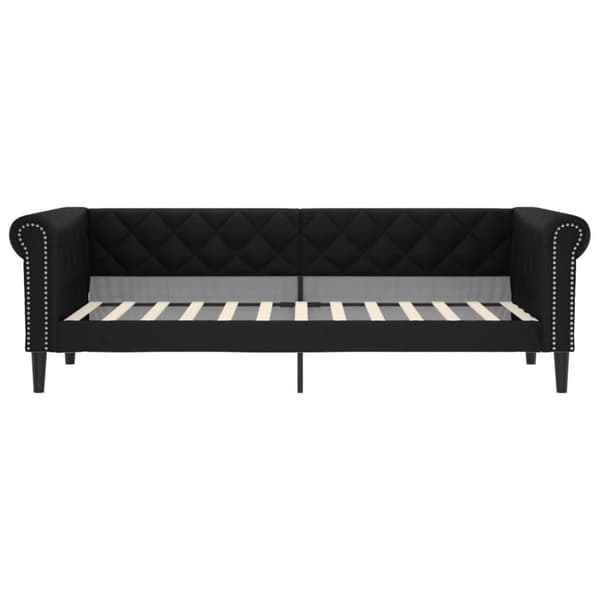 vidaXL Dagbädd svart 90x200 cm konstläder