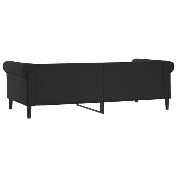 vidaXL Dagbädd svart 90x200 cm konstläder