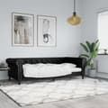 Miniatyrbillede 2 af 8: vidaXL daybed 90x200 cm kunstlæder sort