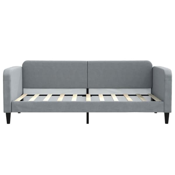 vidaXL Dagbädd ljusgrå 90x190 cm tyg