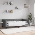 Miniatyrbillede 1 af 8: vidaXL daybed 100x200 cm stof mørkegrå