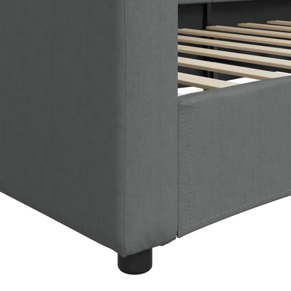 vidaXL daybed 80x200 cm stof mørkegrå