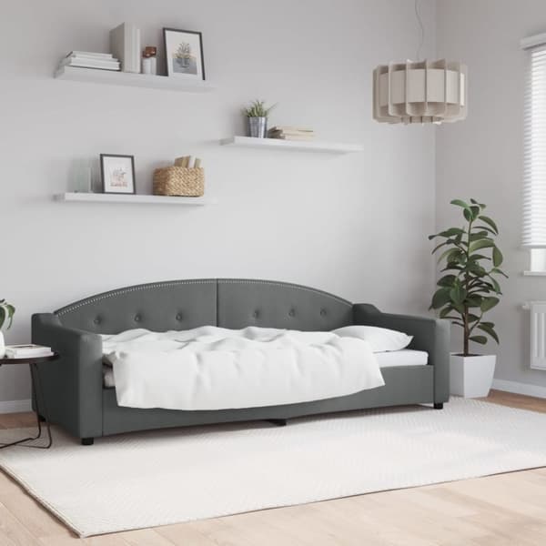 vidaXL daybed 80x200 cm stof mørkegrå