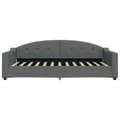 Miniatyrbillede 3 af 8: vidaXL daybed 100x200 cm stof mørkegrå